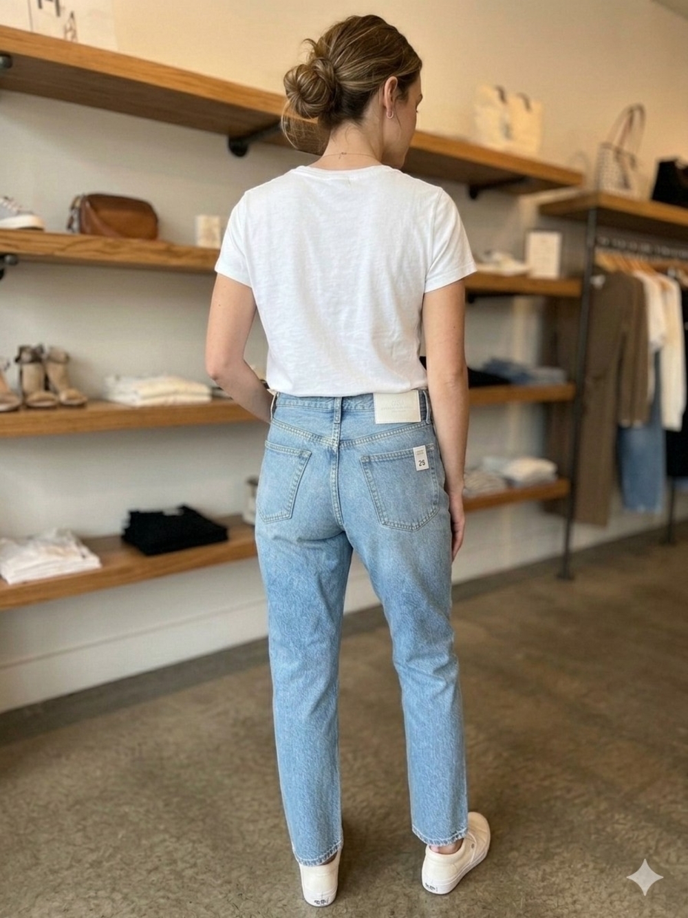 Citizens Of Humanity Straight Leg Jeans in Light Blue